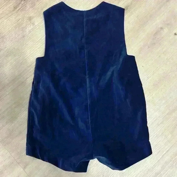 Velvet romper with stitched appliqué size 4T - Picture 4 of 4